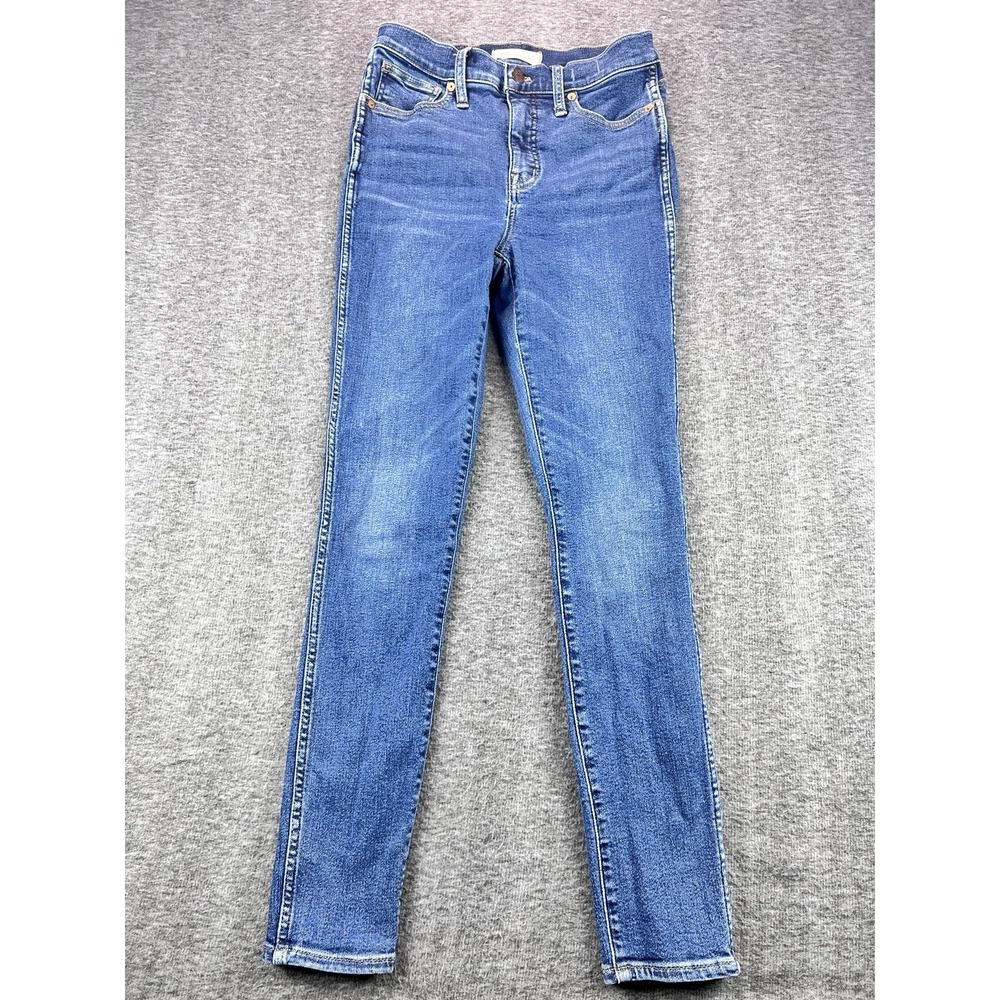 Madewell 10" High-Rise Skinny Jeans‎ Womens 26 Blue Stretch Denim
